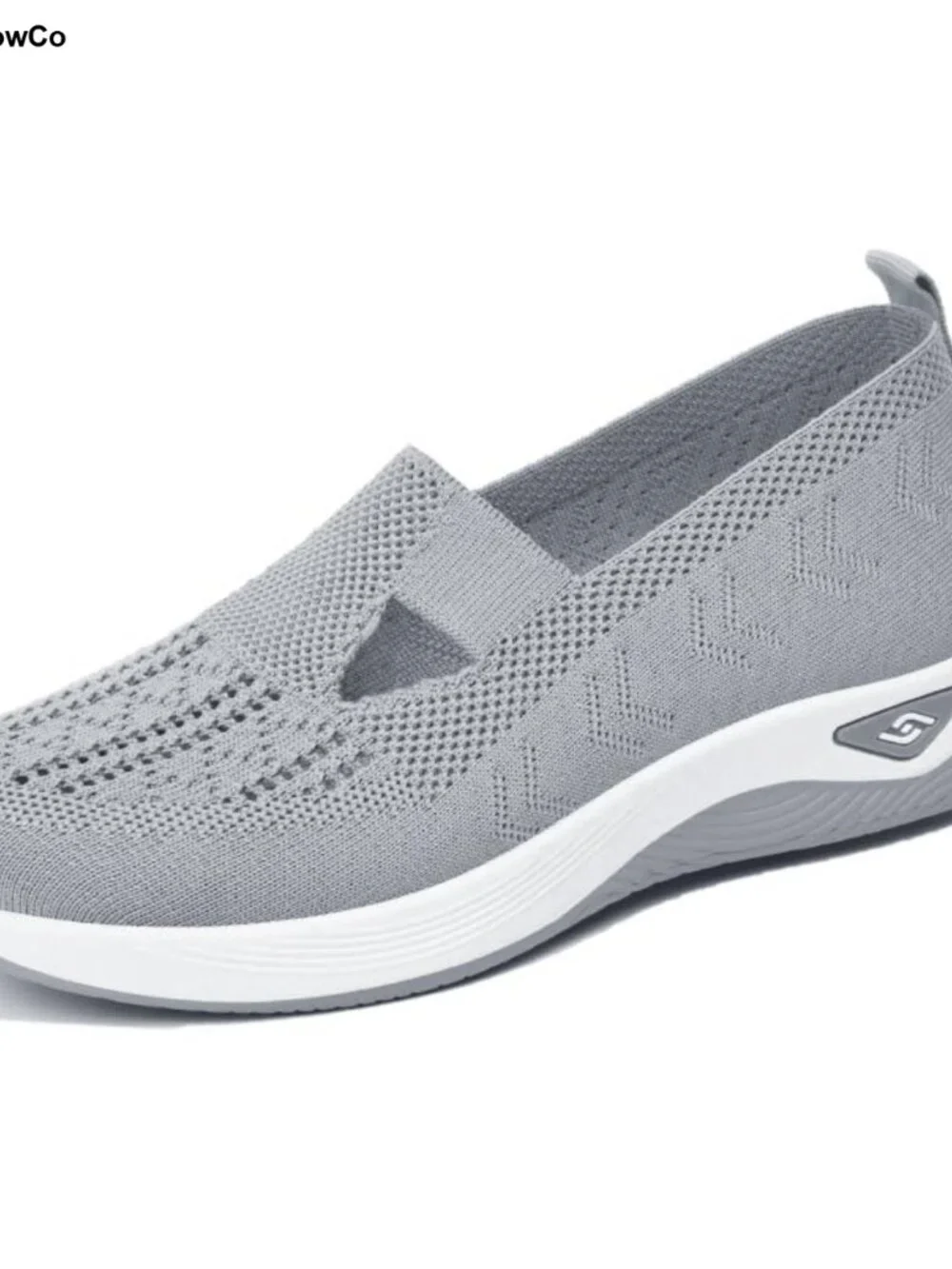 Women's Breathable Woven Slip-On Walking Shoes Lightweight Anti-Skid Sneakers